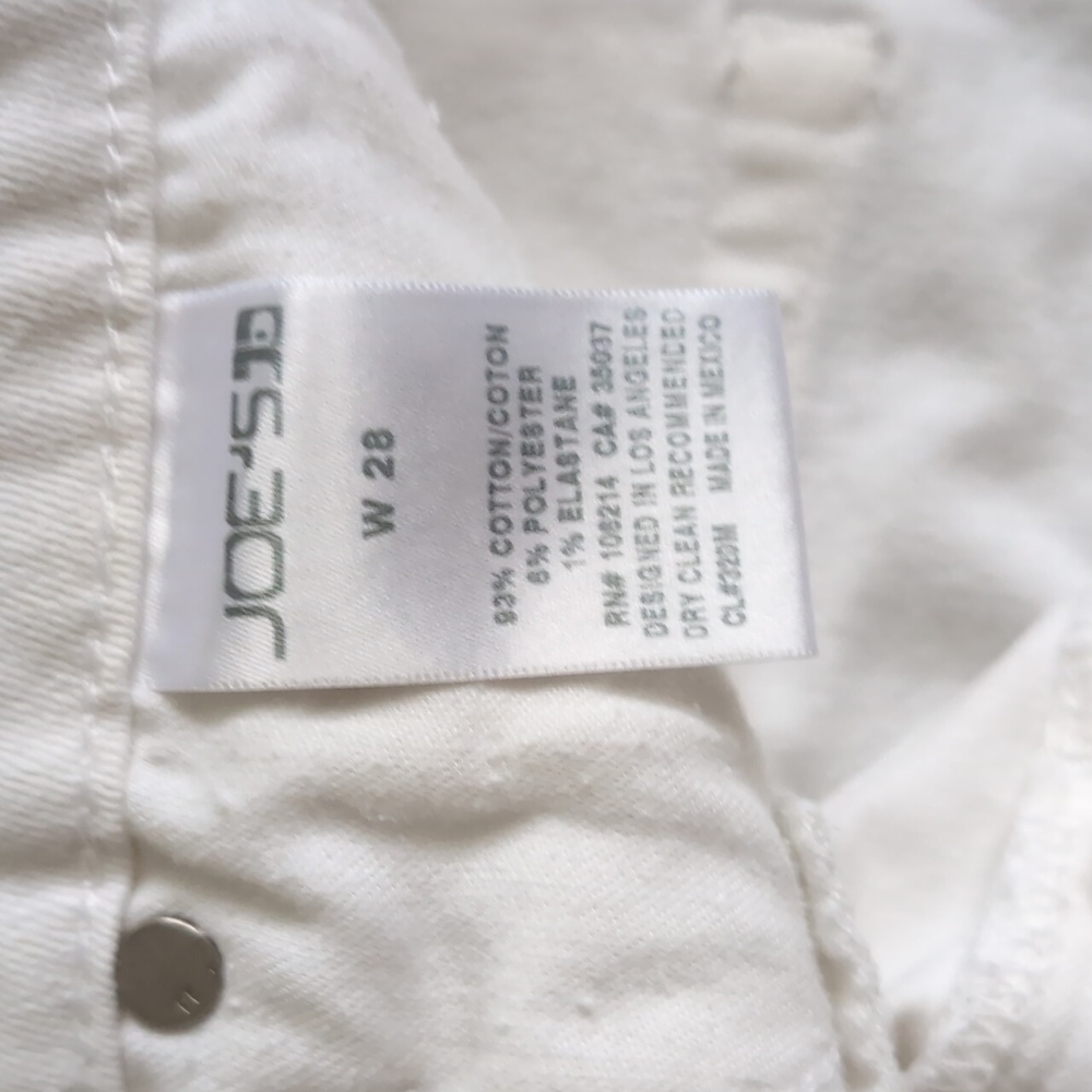 Joe's Jeans White Jean Mini Skirt Size 28 - Picture 9 of 9
